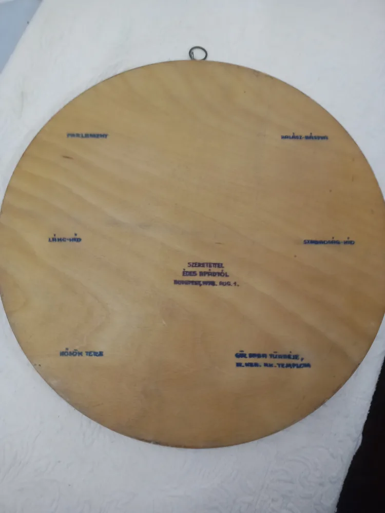 Vintage Hungarian 1978 Hand Painted Mirror image indicator(10)