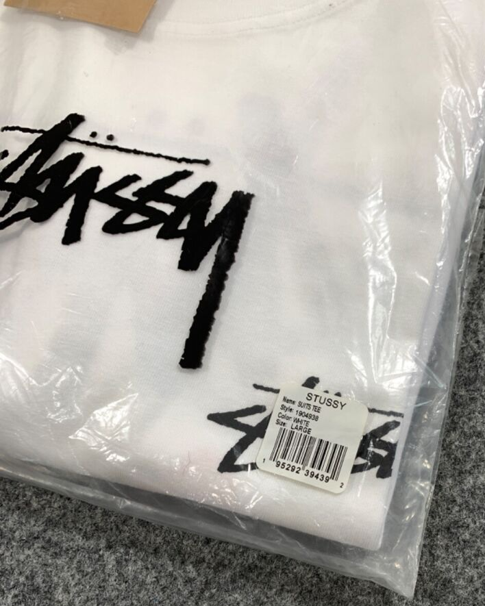 Stussy Poker Suits Tee, White, Size M - photo 3