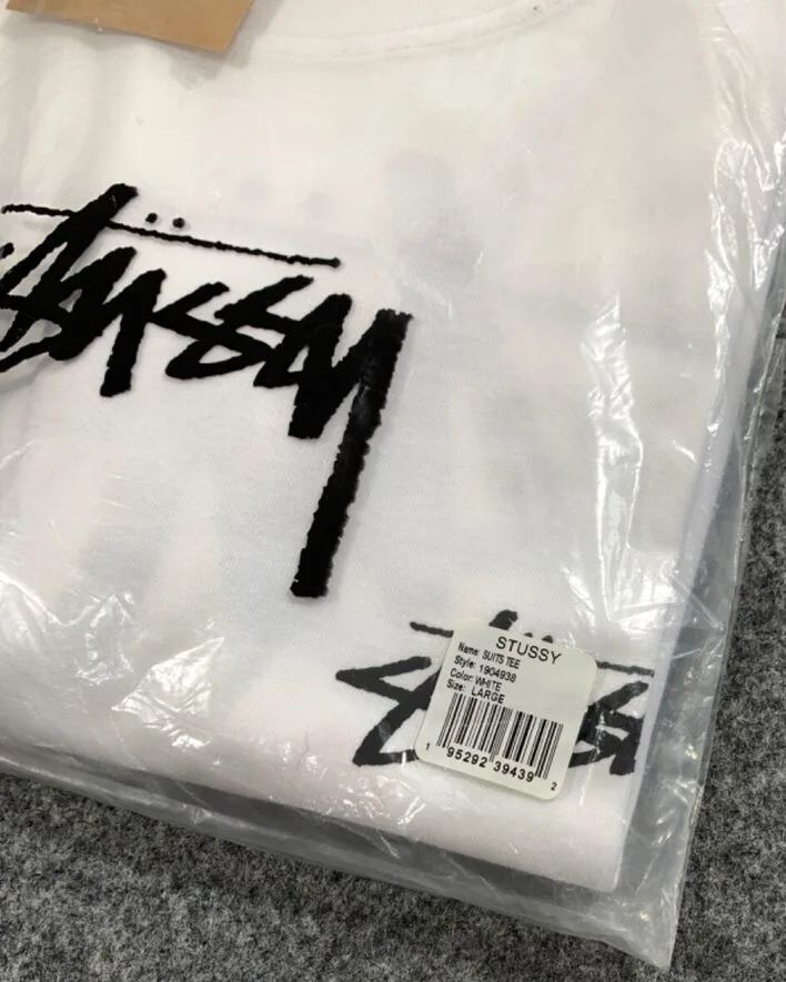 Stussy Poker Suits Tee, White, Size M image indicator(3)