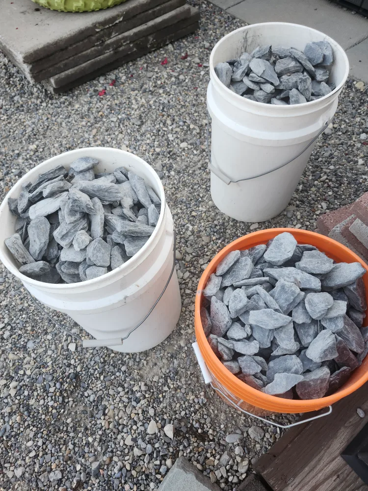 Decorative Black Slate Landscaping Rocks image indicator(2)