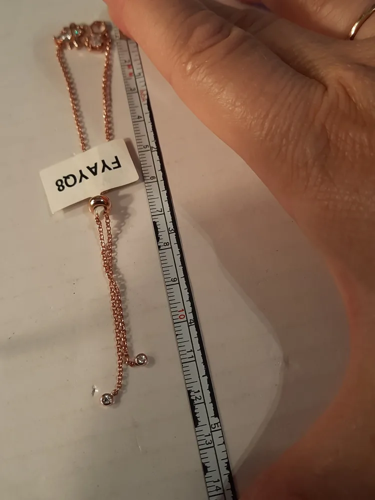 Rose Gold on 925 silver Bee Bracelet image indicator(4)