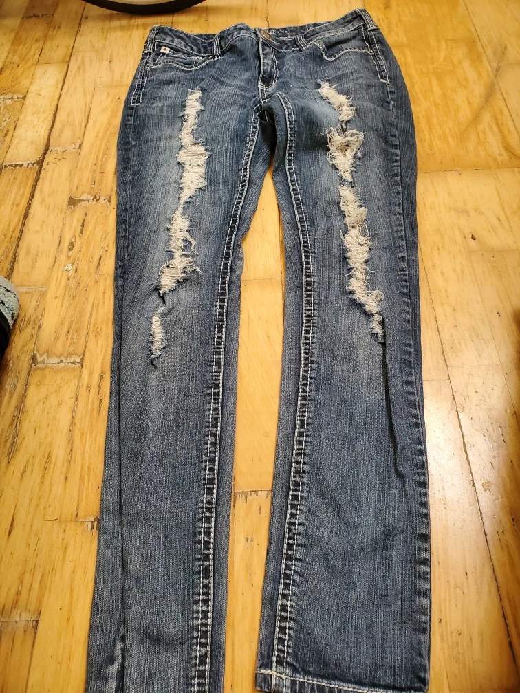 Miss Me Distressed Denim Jeans thumbnail