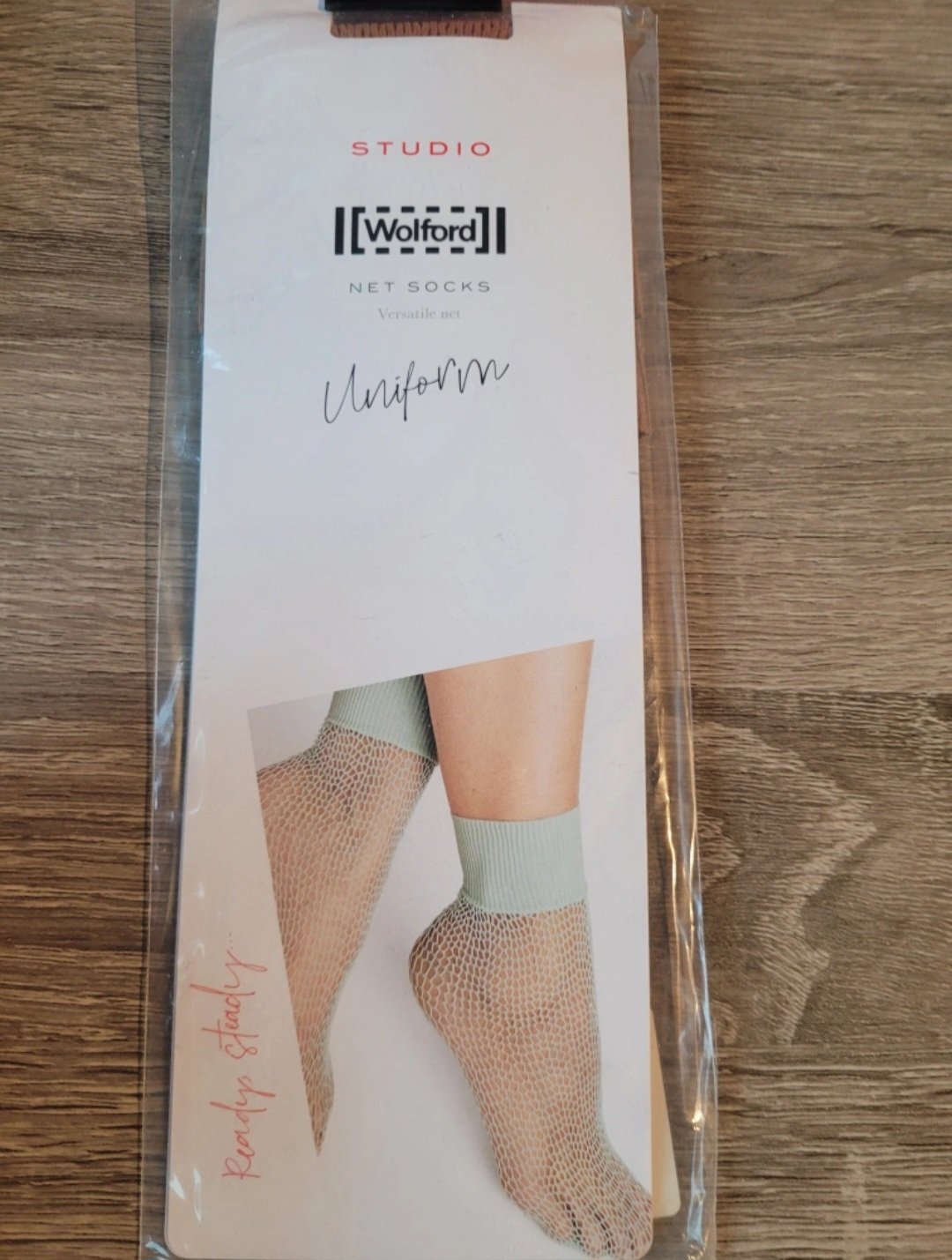 Wolford Studio Uniform Net Socks - Honey, One Size - photo 2
