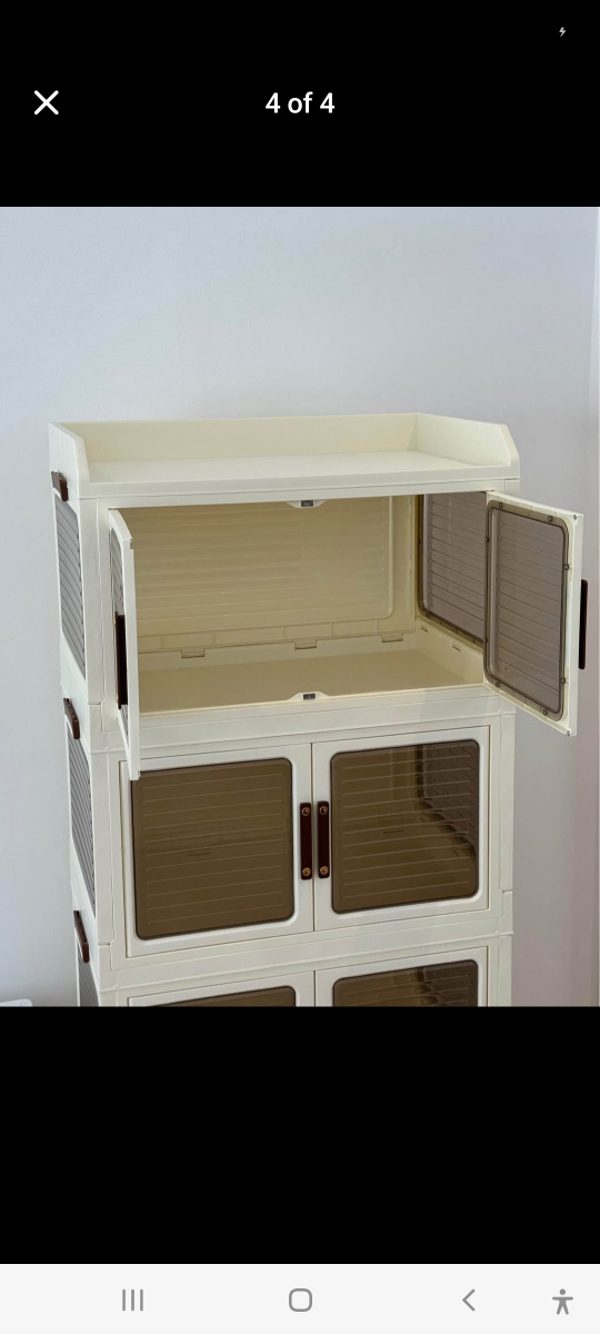 White Plastic Storage Drawers - photo 3