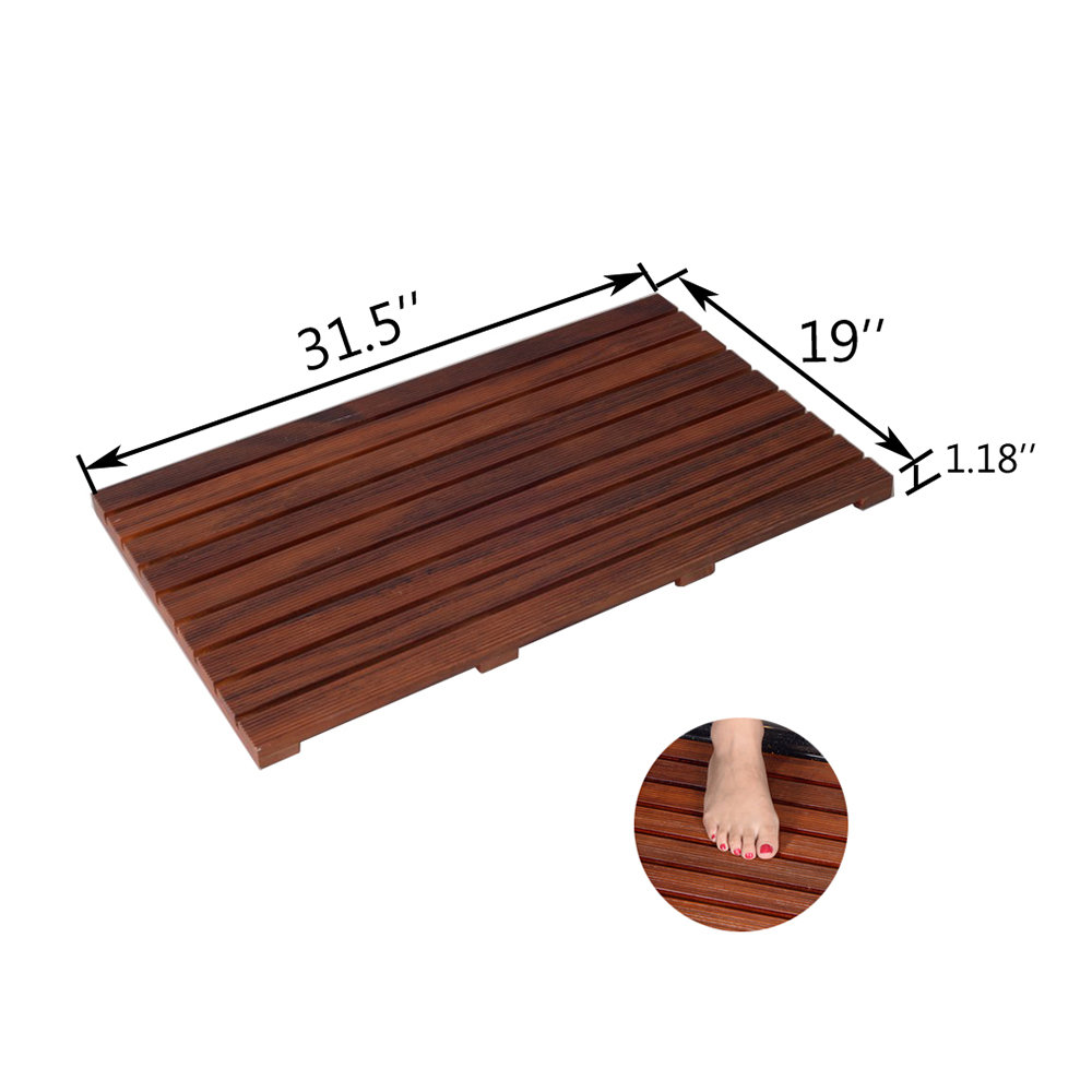 Wooden Bath Mat 31.5" x 19" - photo 3