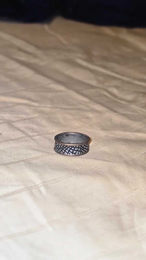 Patterned Silver Ring thumbnail