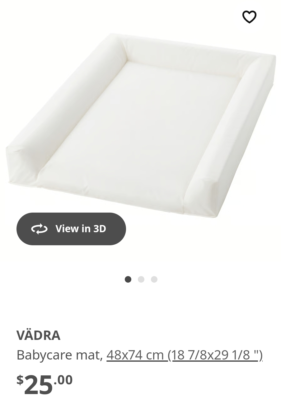 IKEA Babycare Mat - White