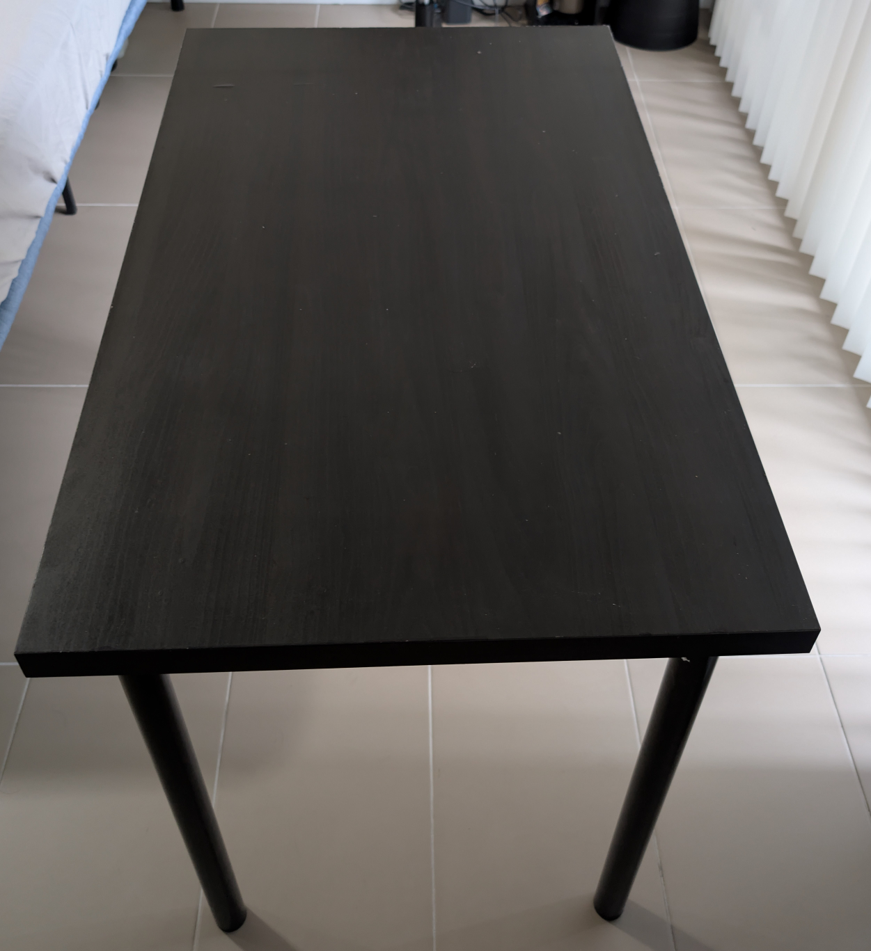 Desk Dark Brown Wood Table - photo 4