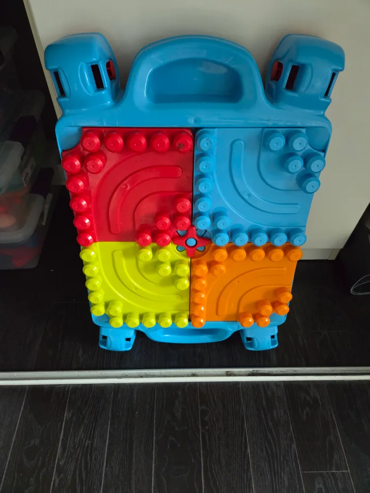 Mega Bloks table with Blocks thumbnail