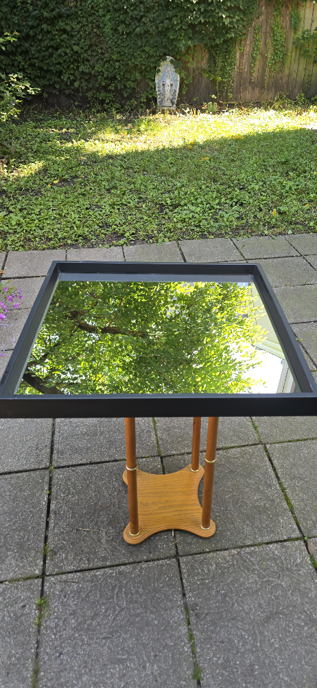 Square Mirror with Black Frame