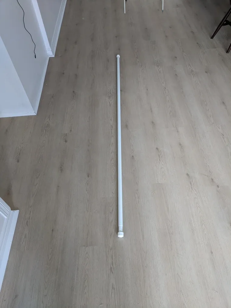 White Curtain Rod thumbnail