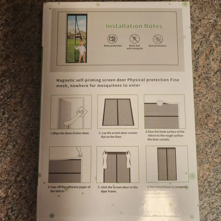 QNLONG Magnetic Screen Door - NEW image indicator(3)