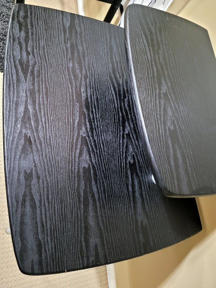 Black Computer Desk with Pull-Out Keyboard Tray - photo 3
