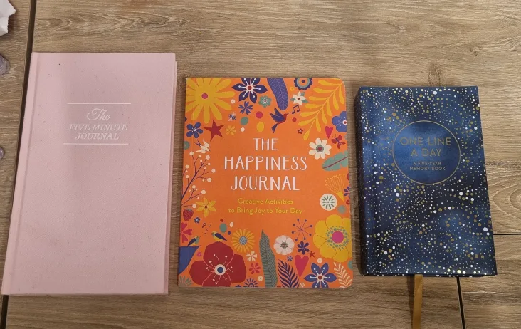 Three Journals: Five Minute, Happiness, One Line a Day thumbnail