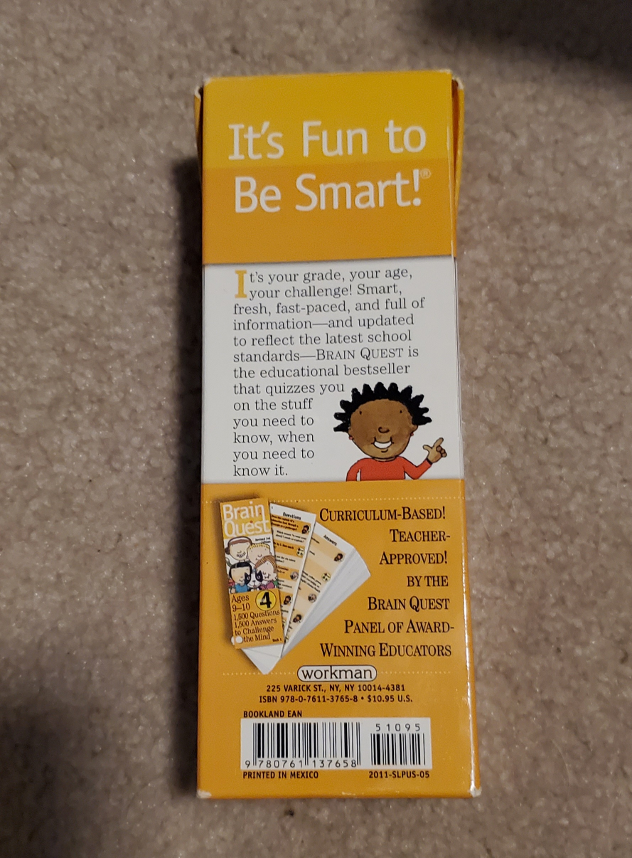 Brain Quest Grade 4 Card Game - photo 2