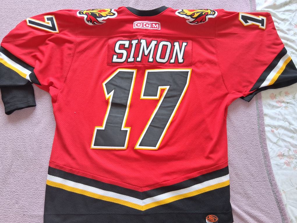 CCM Calgary Flames Simon #17 Hockey Jersey