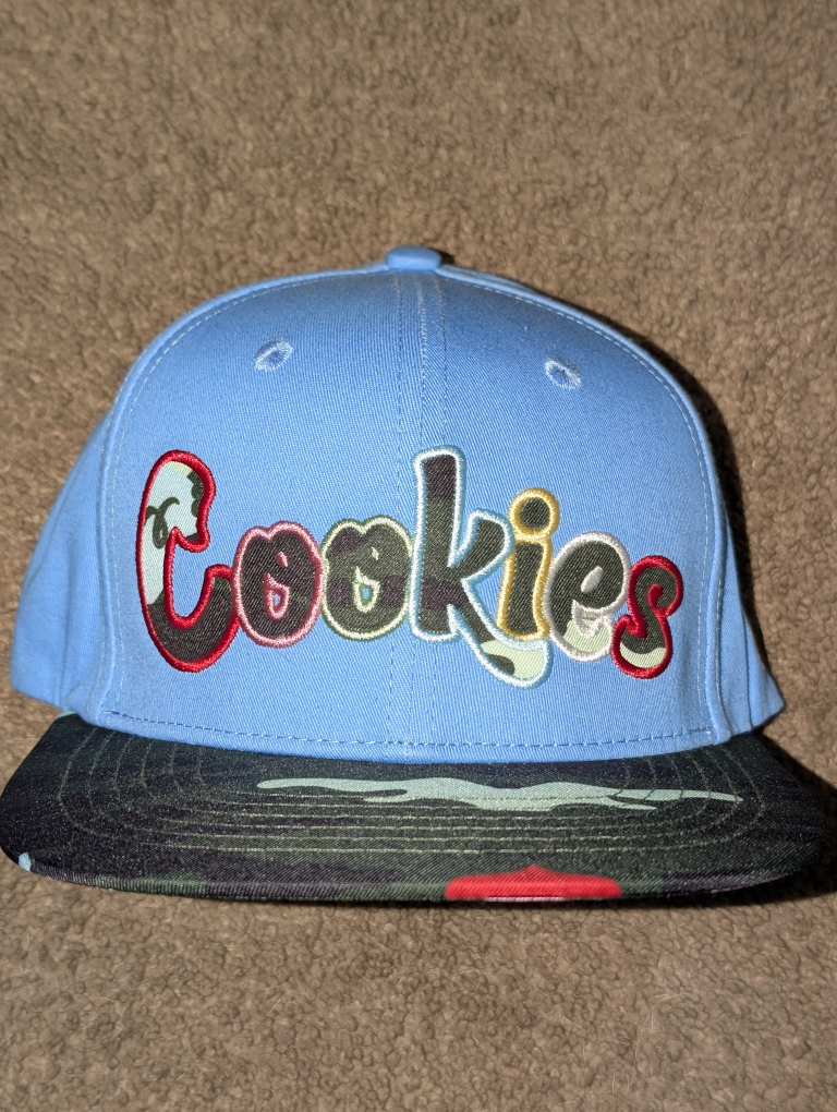 Cookies Light Blue Camo Brim Snapback