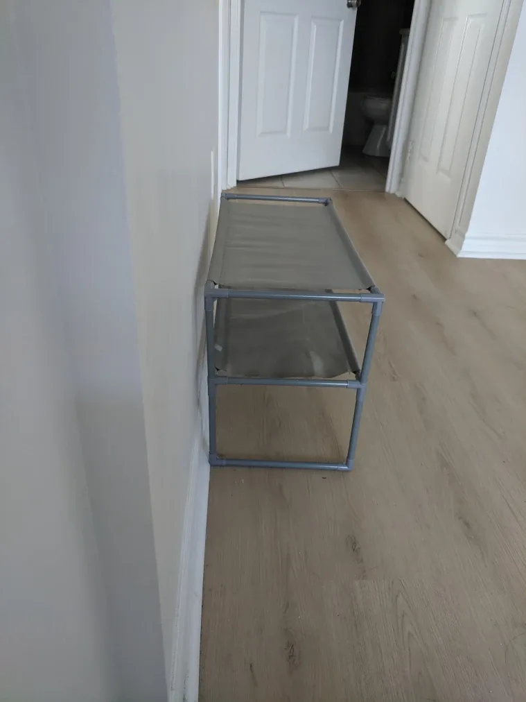 Grey 2-Tier Shoe Rack image indicator(2)