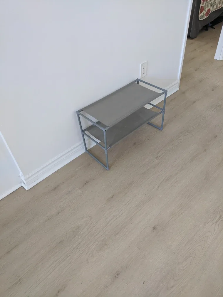 Grey 2-Tier Shoe Rack image indicator(4)