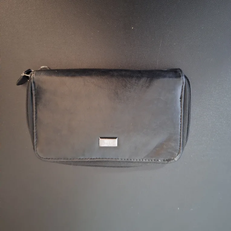 Black Zippered Wallet with Calculator thumbnail