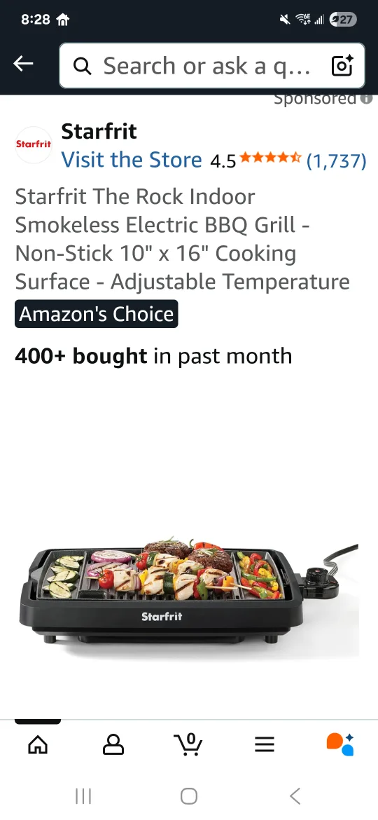 Starfrit The Rock Indoor Smokeless BBQ Grill image indicator(3)