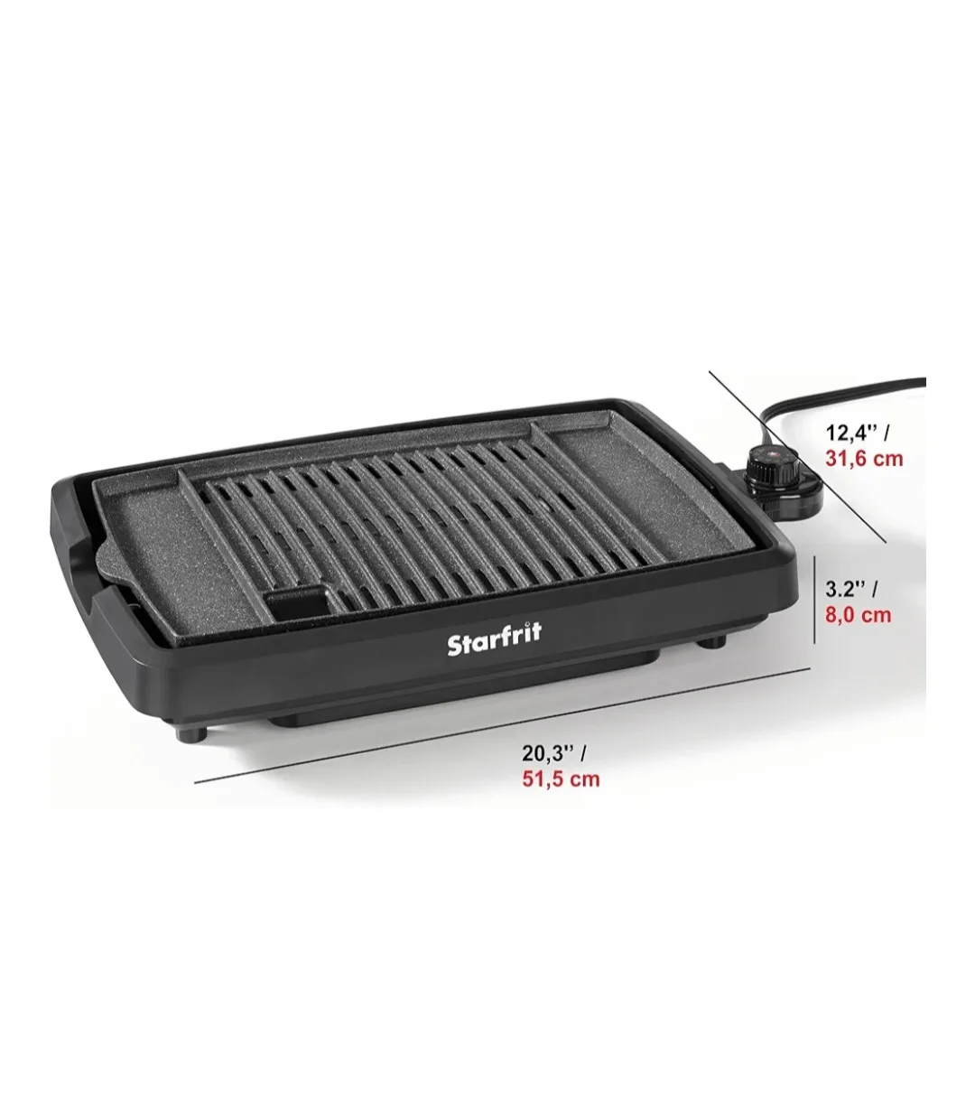 Starfrit The Rock Indoor Smokeless BBQ Grill image indicator(4)