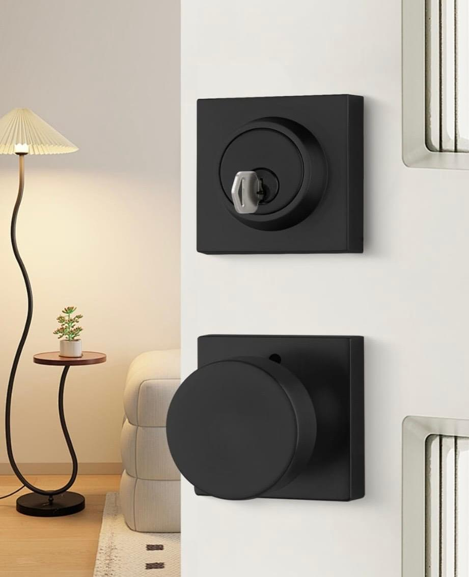 Black Door Handle Set - Privacy, Passage, Dummy - photo 3