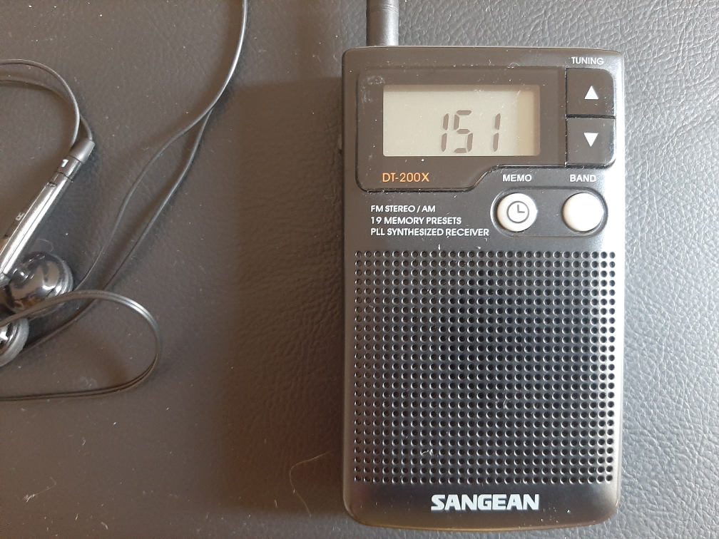 Sangean DT-200X FM/AM Radio with Earphones