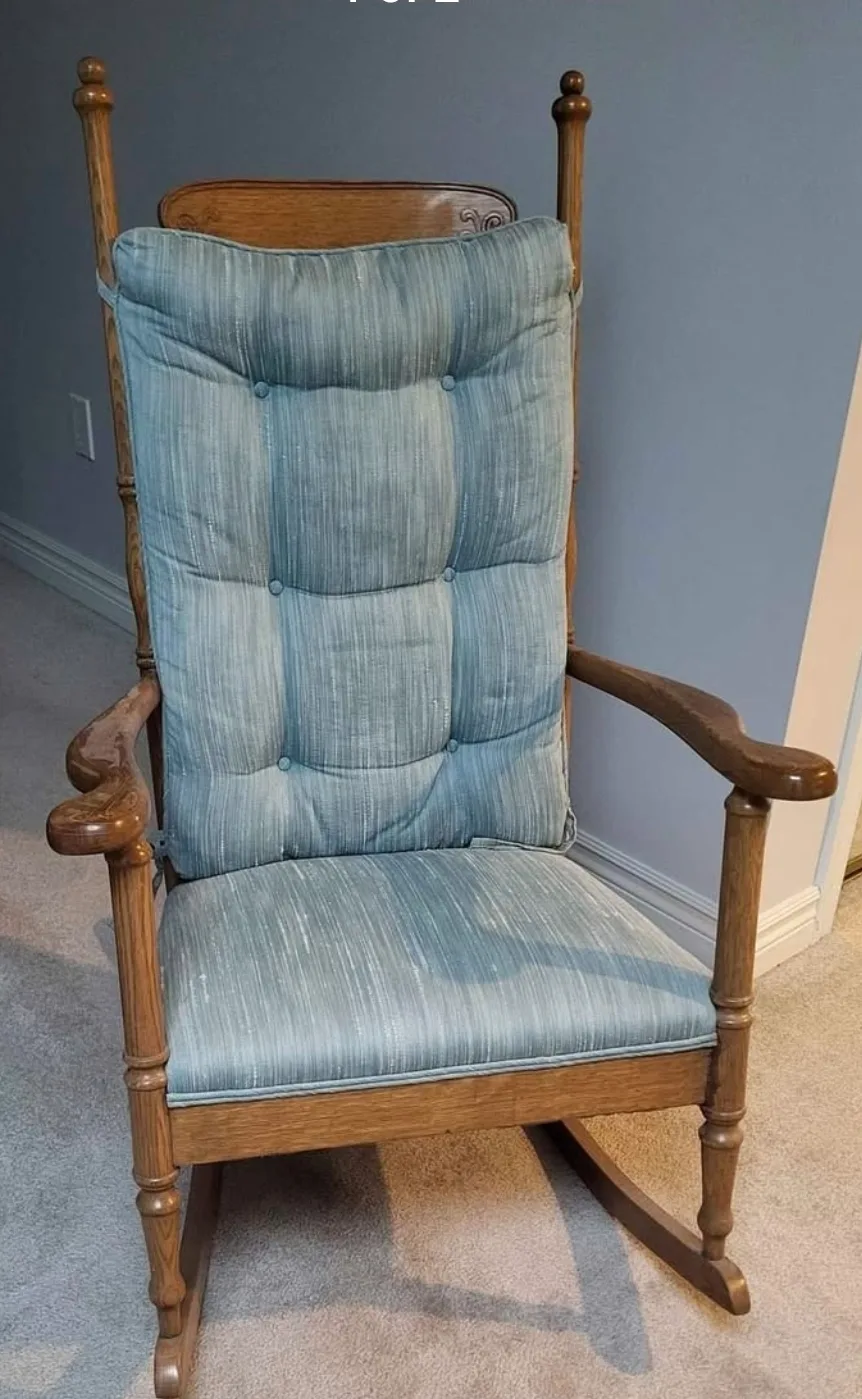 Vintage Wooden Rocking Chair thumbnail
