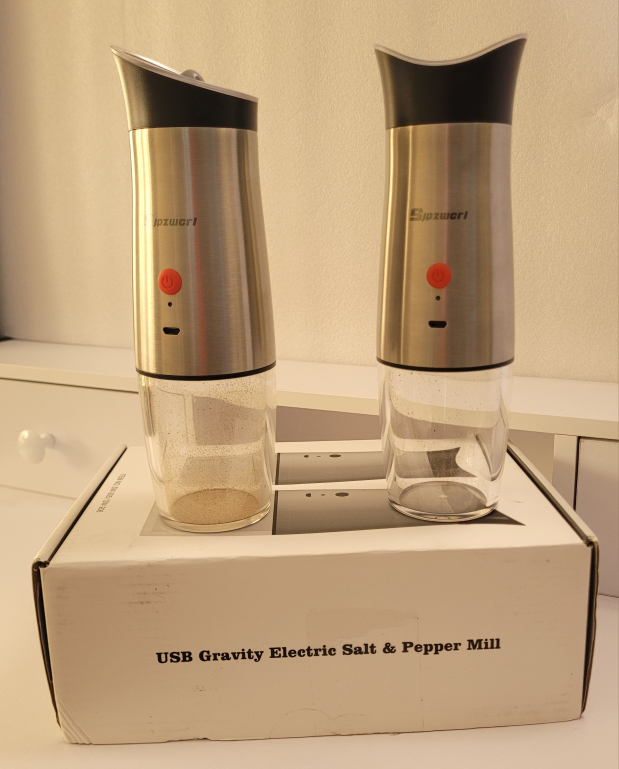 Sipzworl Electric Salt & Pepper Mill Set - photo 3