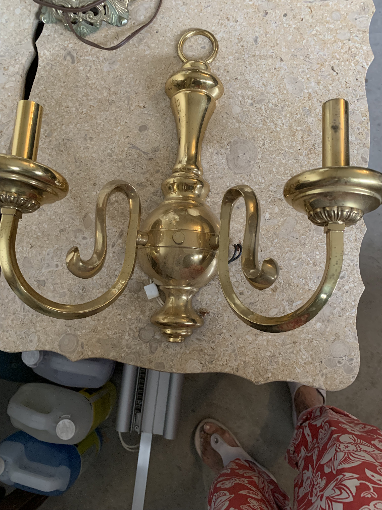 Brass Wall Sconces - Set of Two - photo 2
