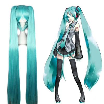Hatsune Miku Cosplay Wig - Turquoise