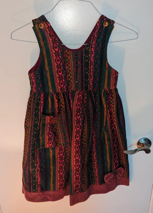 Monkey Business Dress for Little Monkeys (Girls Size 10-12) thumbnail