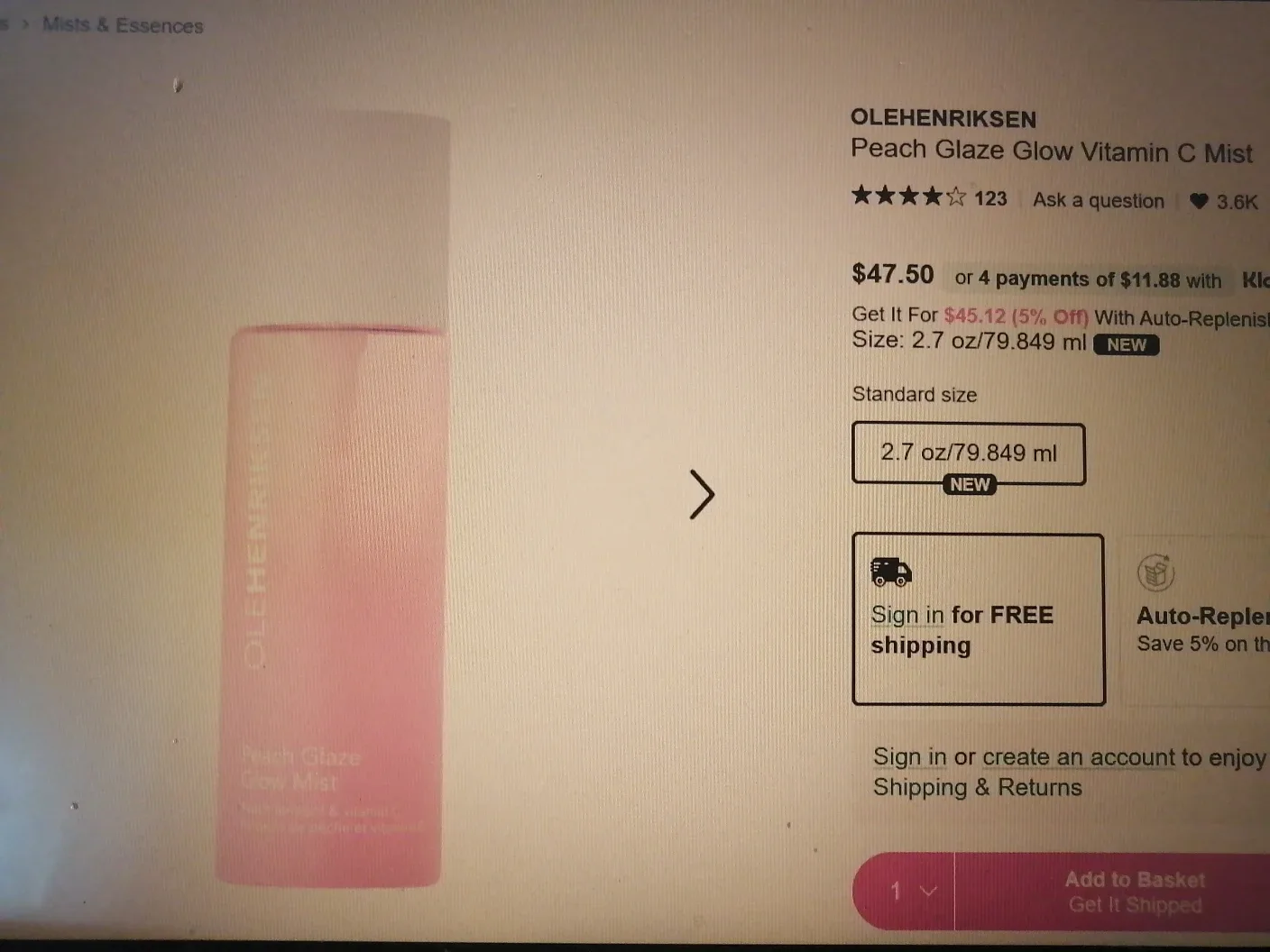 Olehenriksen Peach Glaze Glow Mist image indicator(3)