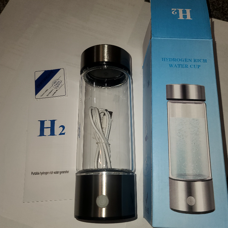 Hydrogen Water Bottle, 420ml Hydrogen Water Generator