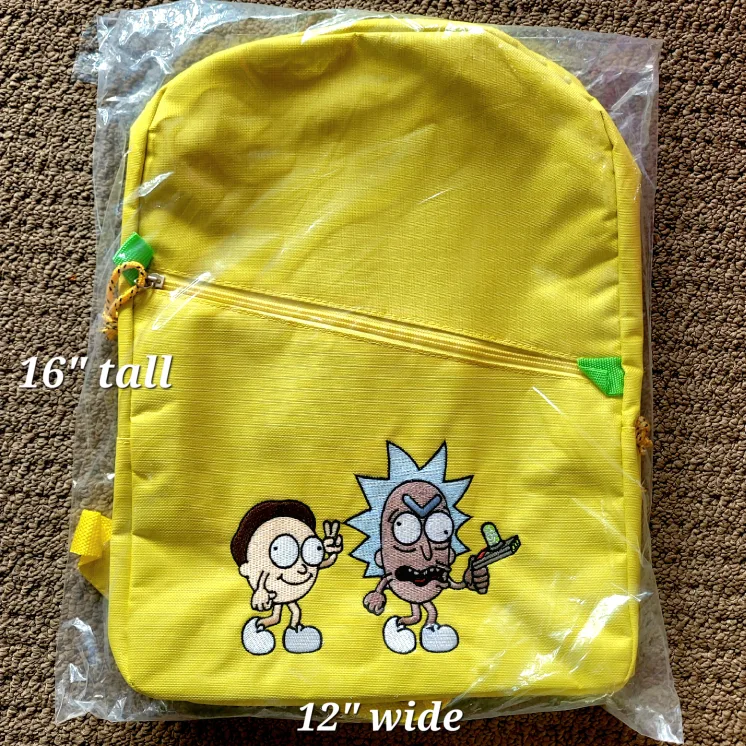 Rick and Morty Yellow Backpack - NEW image indicator(3)