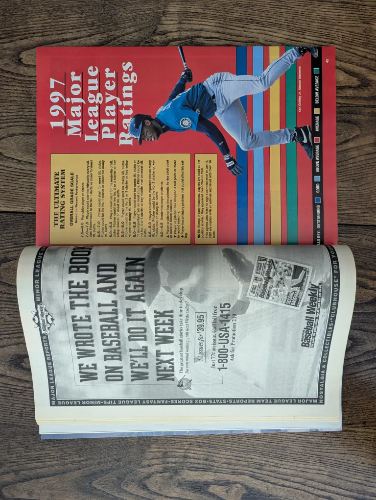 1997 Ultimate Sports Baseball Yearbook image indicator(3)