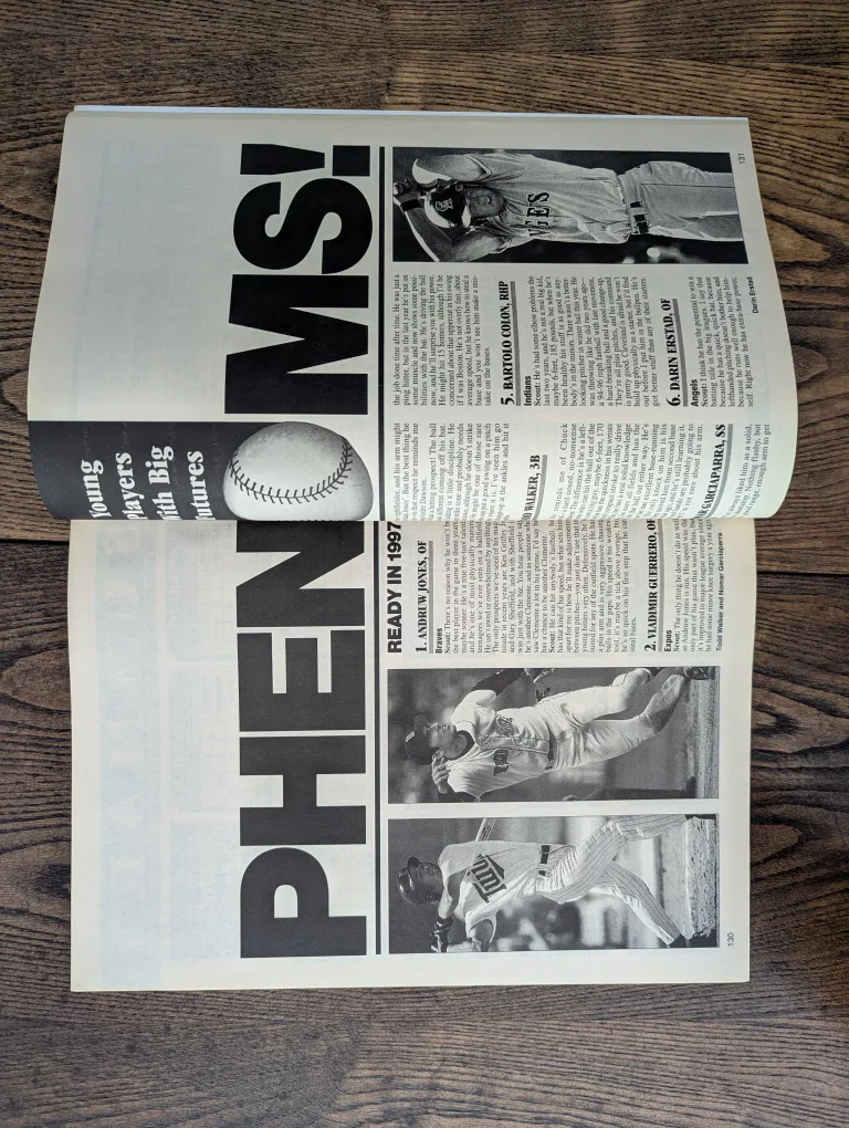 1997 Ultimate Sports Baseball Yearbook image indicator(6)