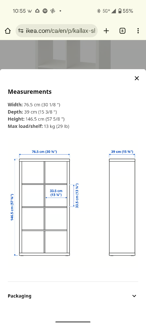 IKEA Kallax Shelf Unit - White - photo 3