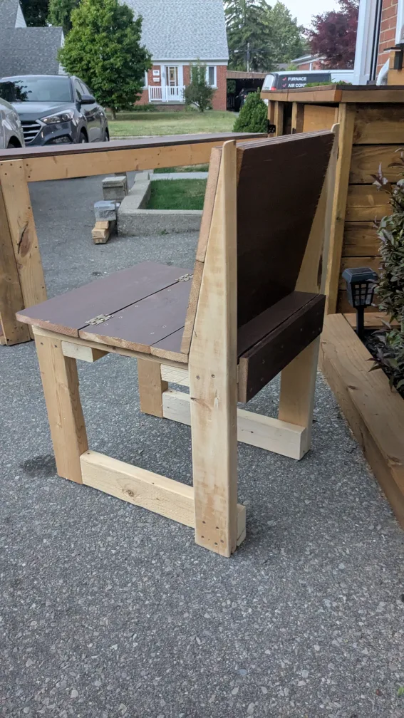 Handmade Wooden Desk and Chair Set image indicator(7)