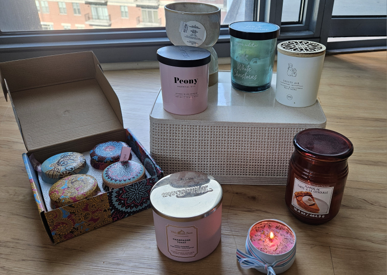 Variety of Scented Candles