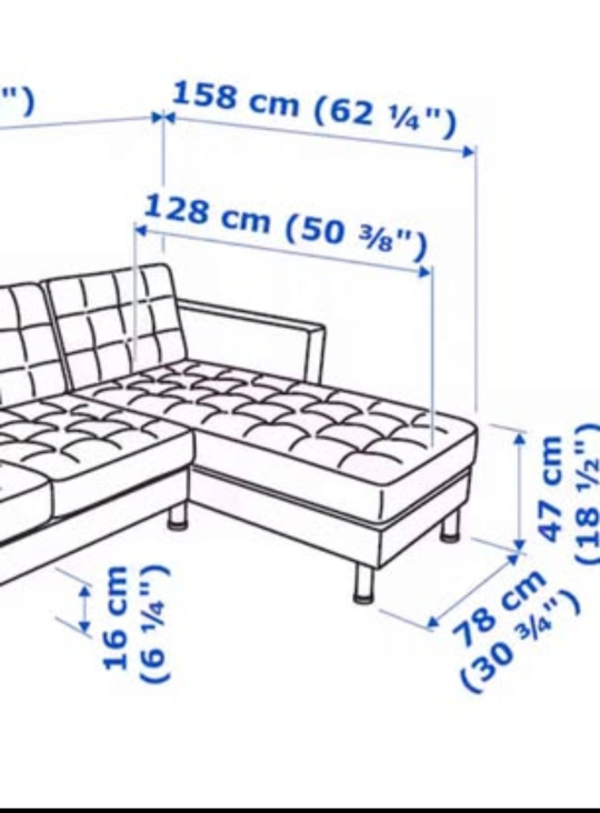 IKEA Morabo Chaise - Dark Blue