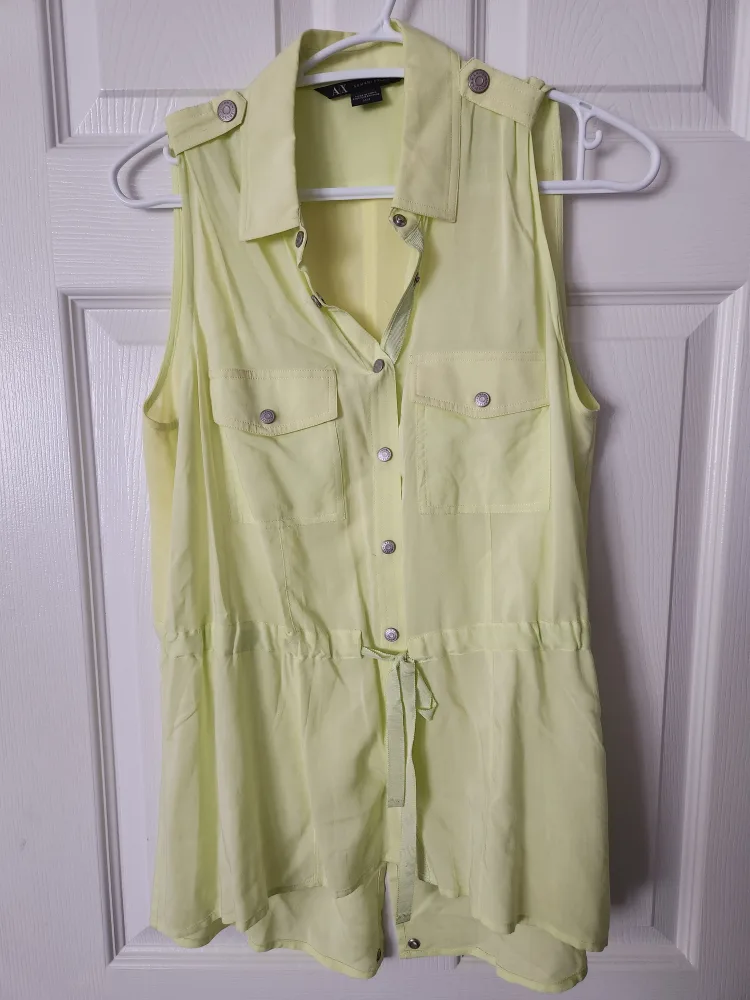 Armani Exchange Sleeveless Top - Size M/M thumbnail