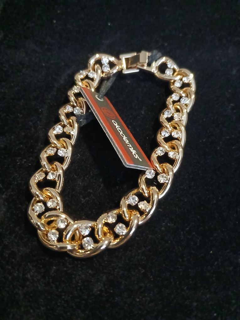 Akademiks Gold Chain Rhinestone Bracelet - photo 2