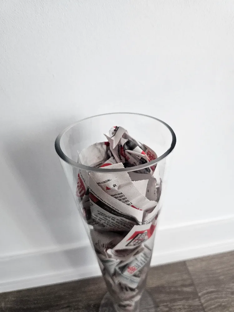 Tall Clear Glass Vase image indicator(6)