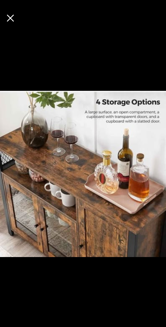 Rustic Brown Buffet Sideboard, 43.3" Wide - photo 2