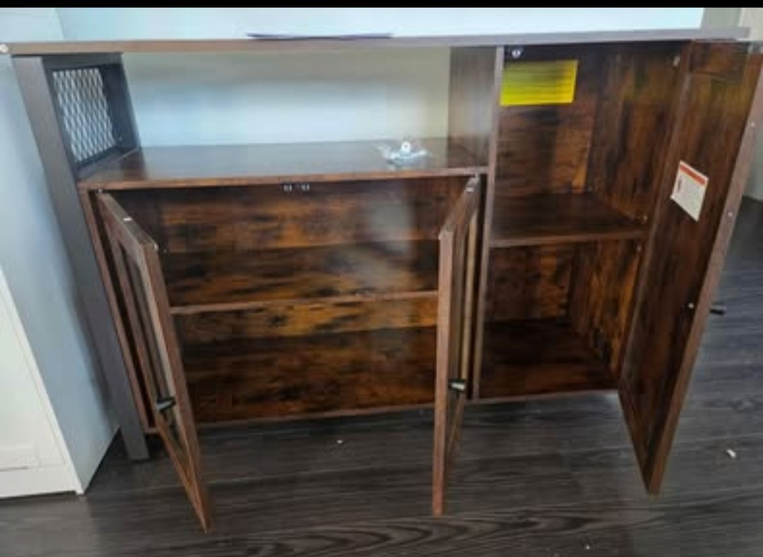Rustic Brown Buffet Sideboard, 43.3" Wide - photo 5