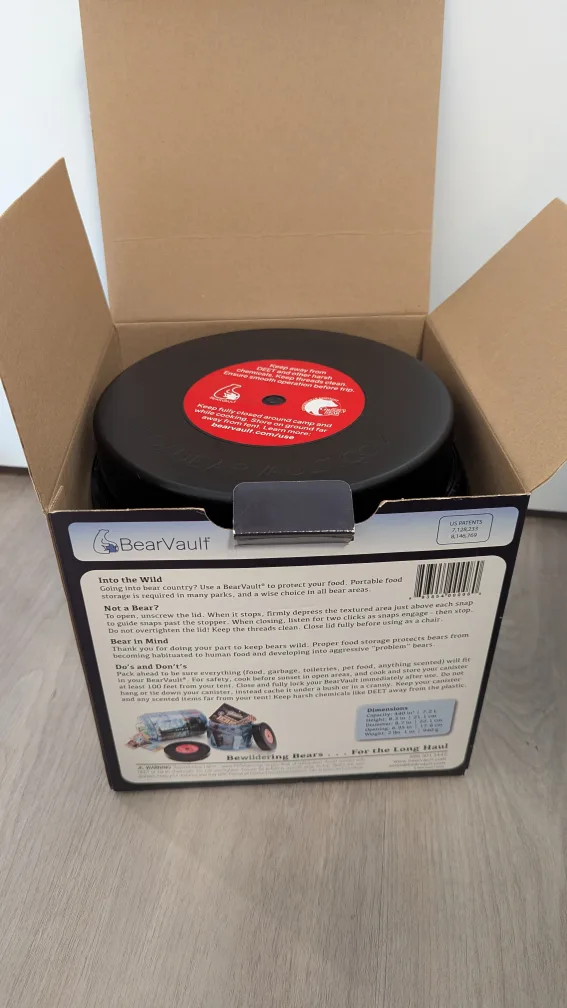 Bear Vault 450 - Bear Resistant Food Canister image indicator(3)