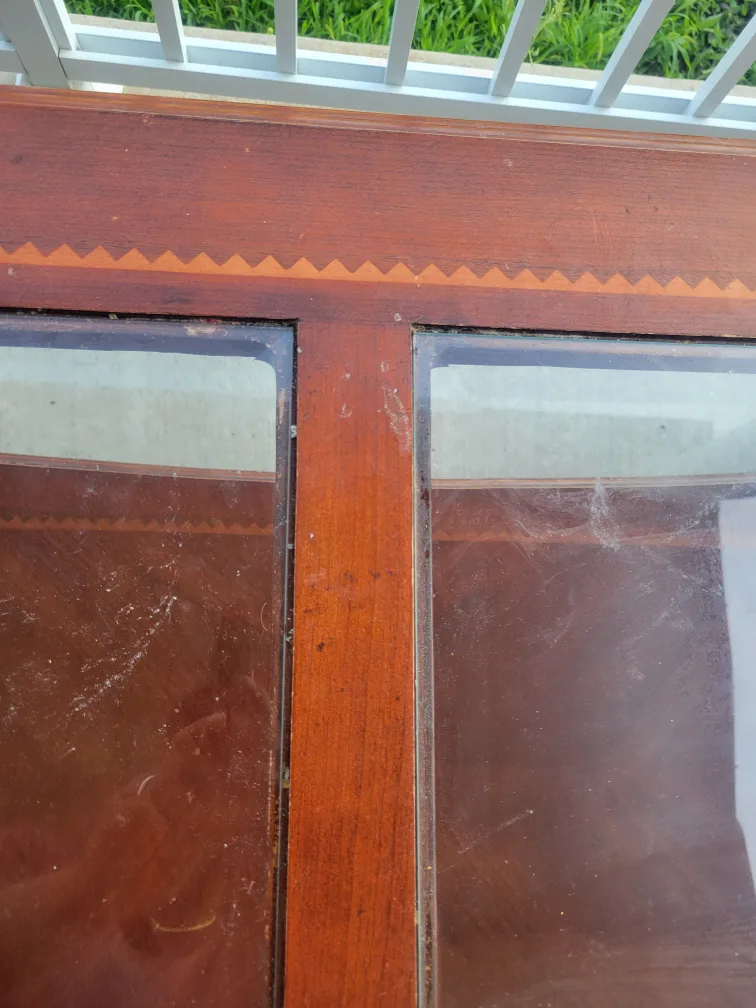 Solid wood coffee table and side table with glass top image indicator(8)