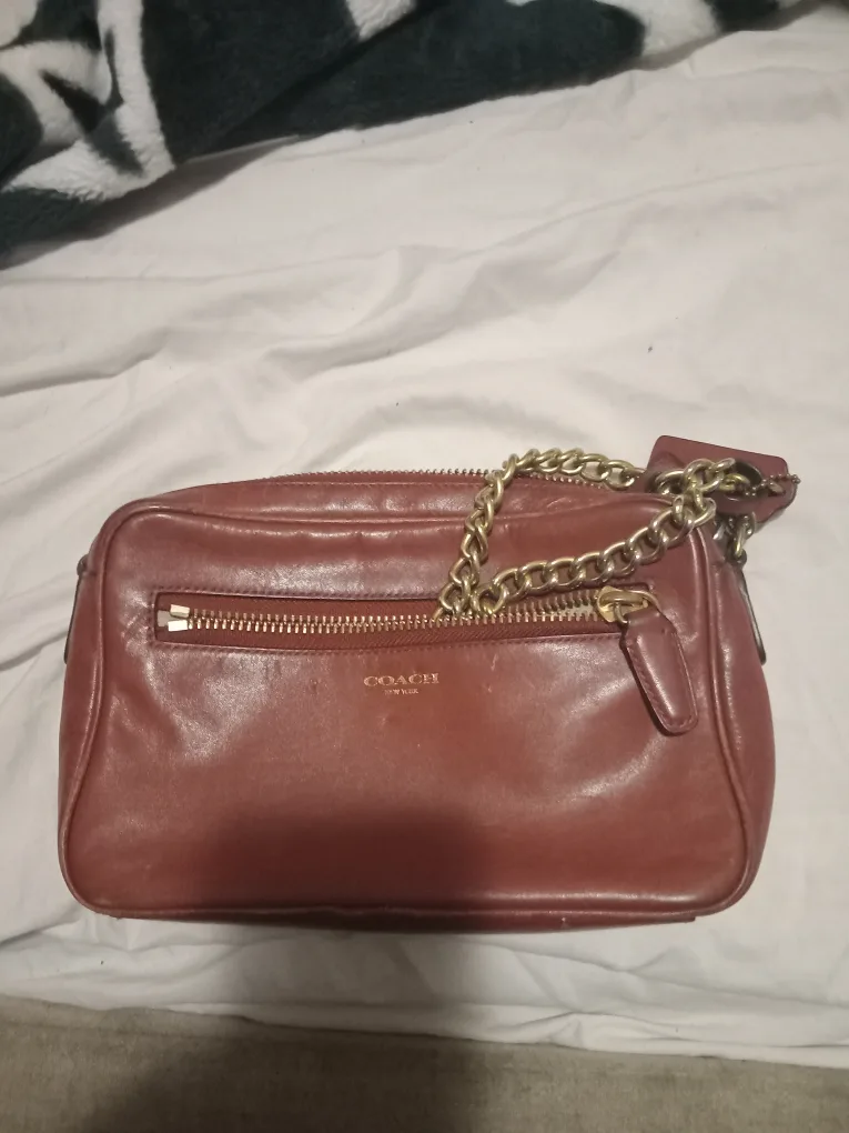 Coach Brown Leather Crossbody Bag image indicator(2)